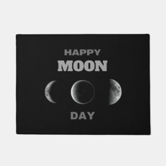 Happy Moon Day - National Moon Day Cute Essential Doormat