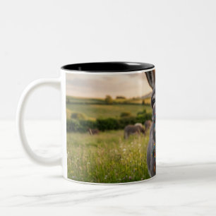 Happy Morning Donkey Two-Tone Coffee Mug