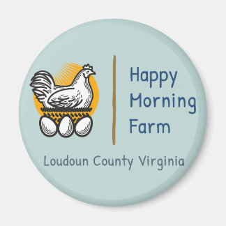 Happy Morning Farm Fridge Magnets