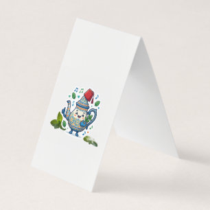 Happy Moroccan Teapot Art - Kaw Business Card