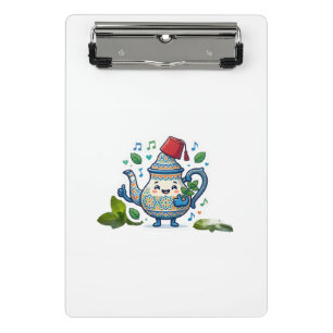 Happy Moroccan Teapot Art - Kaw Mini Clipboard