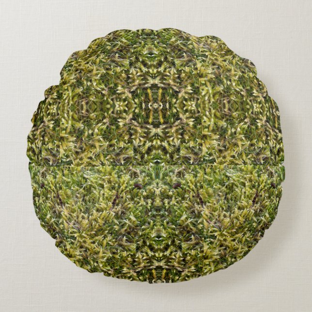 happy moss round cushion (Front)