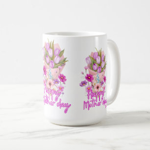 Happy Mother day Flower bouquet Coffee Mug