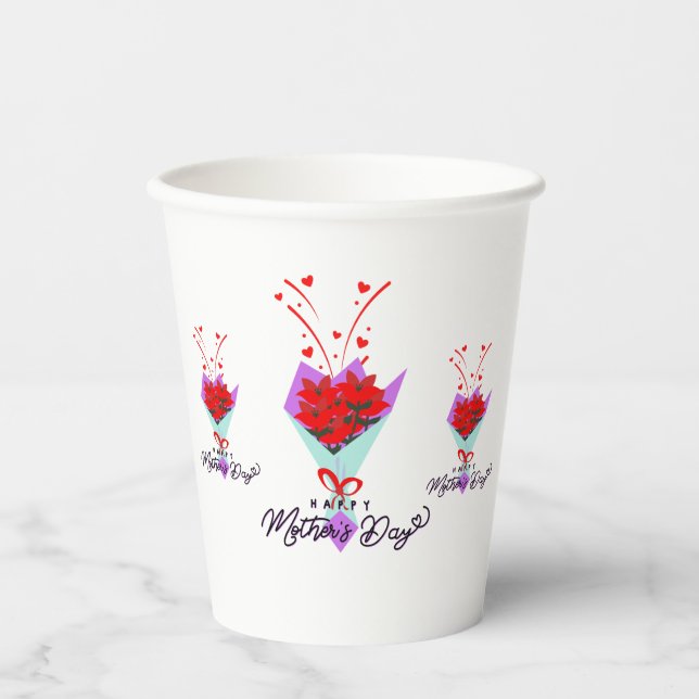 HAPPY MOTHER DAY GIFT PAPER CUPS (Front)