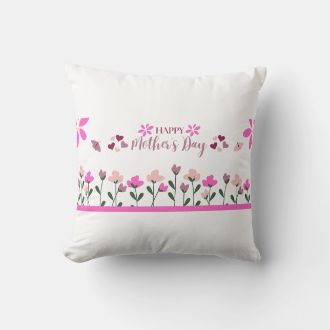 Happy Mother day multi Colour Design Cushion (Front)