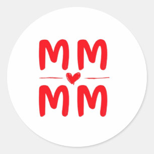 Happy Mother Day Post Card Classic Round Sticker