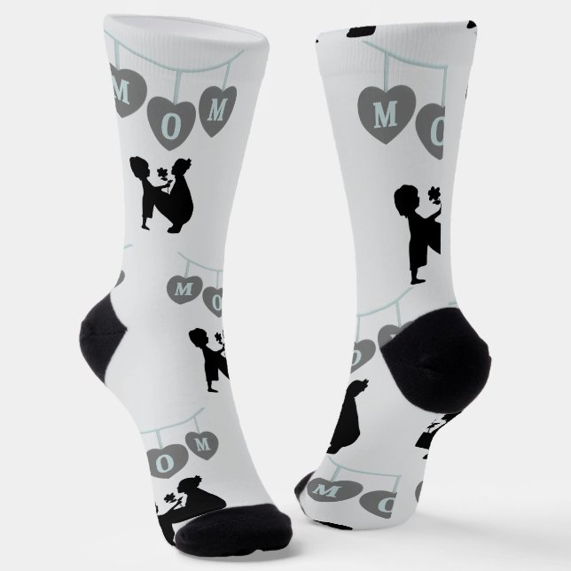 Happy Mother Day  Socks (Angled)