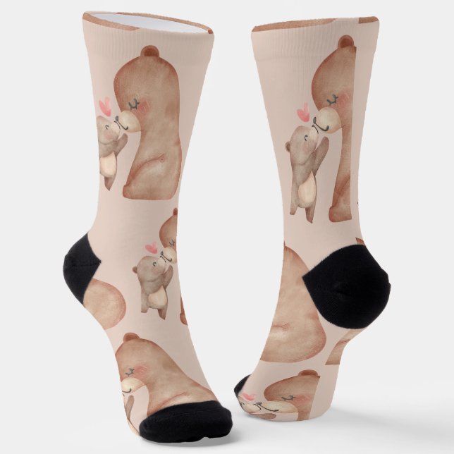 Happy Mother Day  Socks (Angled)