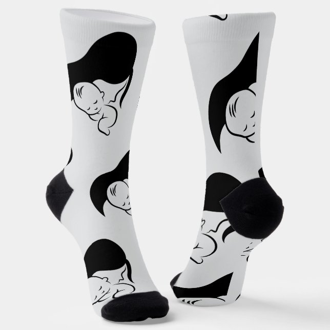 Happy Mother Day  Socks (Angled)