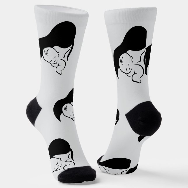 Happy Mother Day  Socks (Angled)