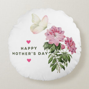 HAPPY MOTHER DAY SPECIAL GIFT ROUND CUSHION