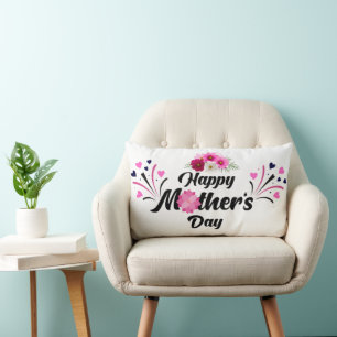 Happy Mother day unique modern design for gift Lumbar Cushion