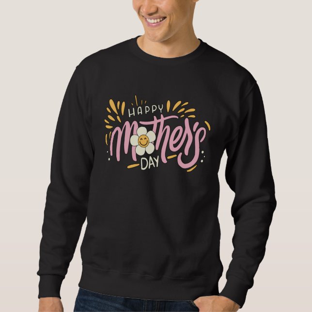 Happy Mother s Day 2023 Groovy Mothers Day Butterf Sweatshirt (Front)