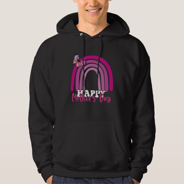 Happy Mother s Day 2023 Mother s Day Rainbow Mom D Hoodie (Front)