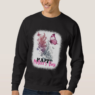Happy Mother s Day 2023 Mothers Day Butterfly Mom  Sweatshirt