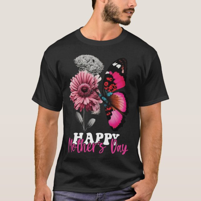 Happy Mother s Day 2023 Mothers Day Butterfly Mum  T-Shirt (Front)