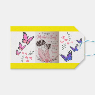 Happy Mother’s Day Butterfly  Gift Tags