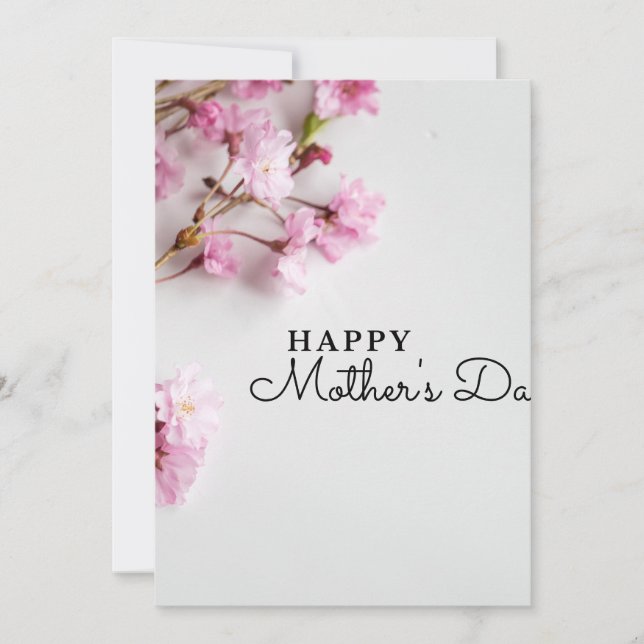 Happy Mother’s Day Card - Botanical Wildflowers  (Front)