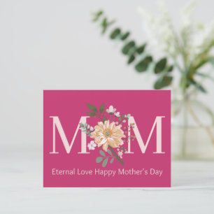 Happy Mother’s Day Card, Printable Mother's Day Holiday Postcard