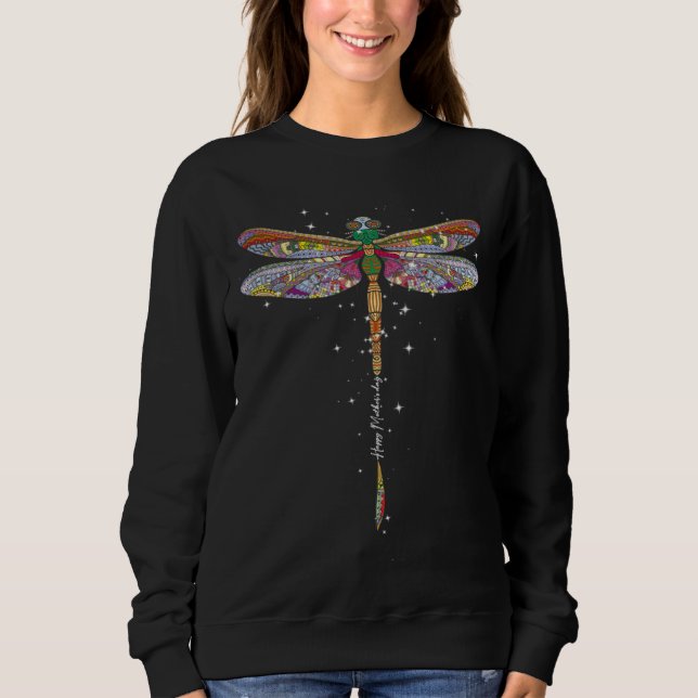Happy Mother s Day Dragonfly Mommy Mother Mummy Ma Sweatshirt (Front)