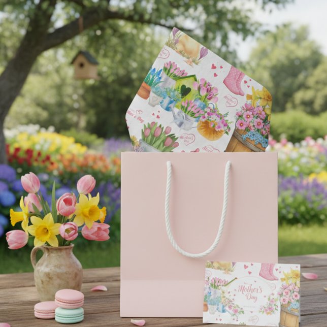 Happy Mother’s Day Floral Spring Garden Tissue Paper (Creator Uploaded)