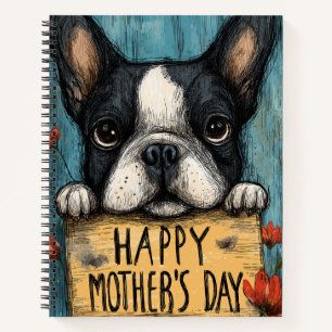 Happy Mother’s Day French Bulldog Spiral Notebook