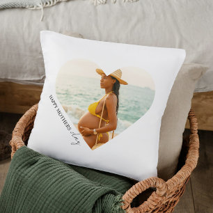 Happy Mother’s Day Heart Photo Pillow Custom Gif