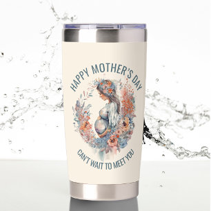 Happy Mother’s Day Mum to Be Floral Watercolor Insulated Tumbler