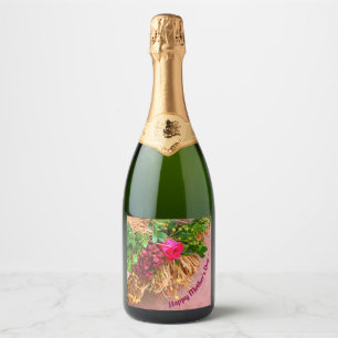 Happy Mother´s Day,Personalised Sparkling Wine Label