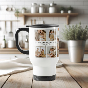 Happy Mother’s Day Photo   I Love You Mom Travel Mug