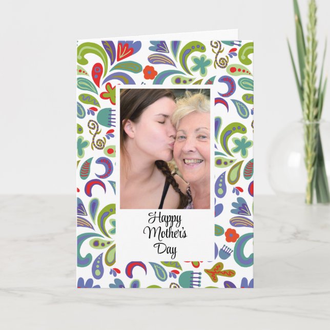 Happy Mother’s Day Photo Personalised Card (Front)