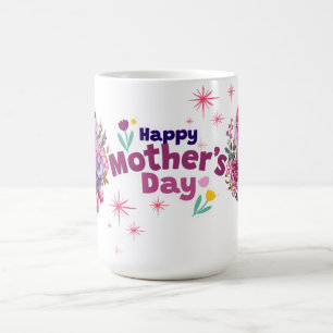 Happy Mother’s Day Pink Floral Celebration  Coffee Mug