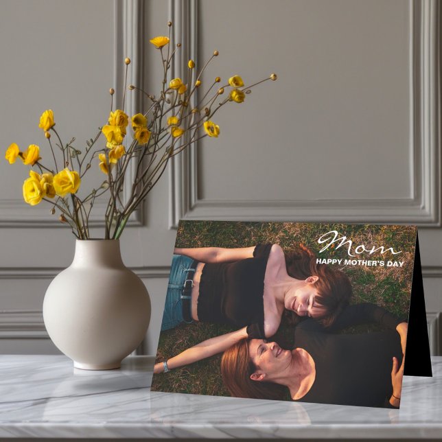 Happy Mother’s Day to My Best Friend Custom Photo Holiday Card (Creator Uploaded)