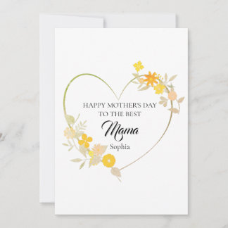 Happy Mother’s Day to the Best Mama Card