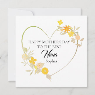 Happy Mother’s Day to the Best Nana Card