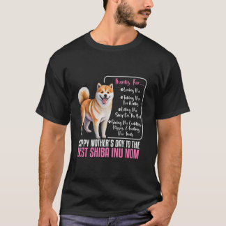 Happy Mother s Day To The Best Shiba Inu Mum Shiba T-Shirt