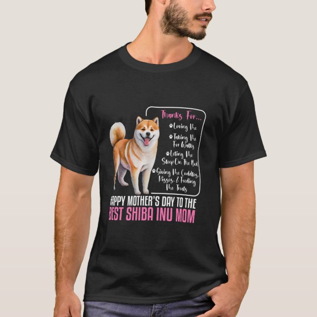 Happy Mother s Day To The Best Shiba Inu Mum Shiba T-Shirt (Front)