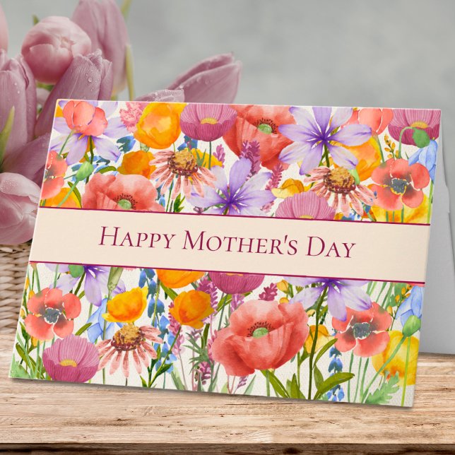 Happy Mother’s Day Vibrant Floral Pattern Card (Creator Uploaded)