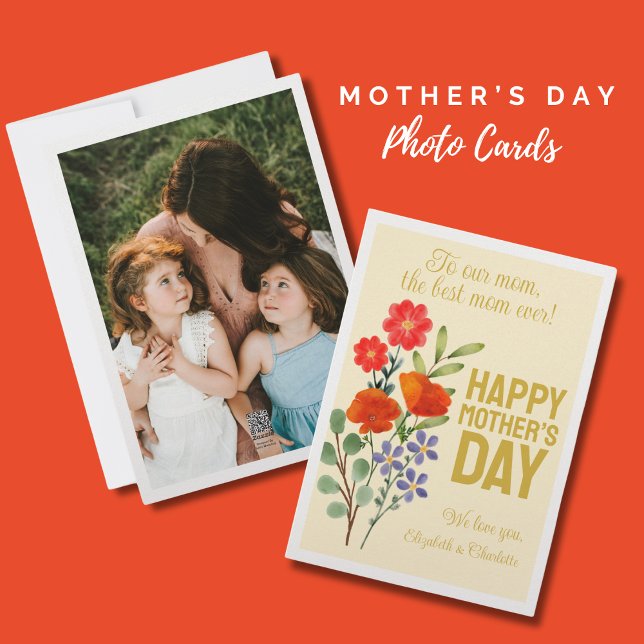 Happy Mother’s Day Wildflowers To Our Mum Holiday Card (Creator Uploaded)