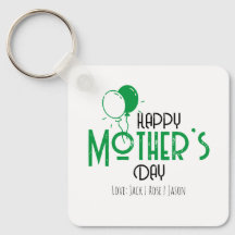 Happy Mother’s Day with Green Balloons