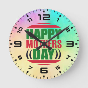 Happy Mother's Day-13335 Round Clock