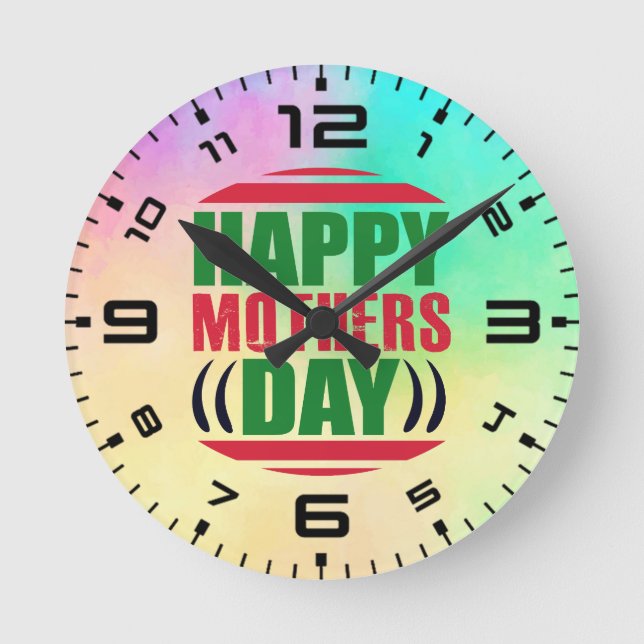 Happy Mother's Day-13335 Round Clock (Front)