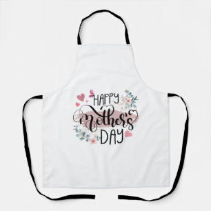 Happy Mother's Day 2025 Cute Floral for Women Mum Apron