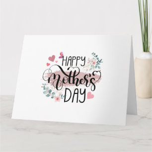 Happy Mother's Day 2025 Cute Floral for Women Mum  Card