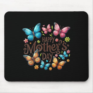 Happy Mothers Day 2025 Cute Floral For Women Mum G Mouse Pad