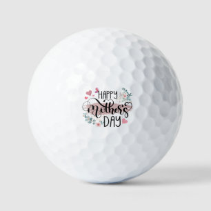 Happy Mother's Day 2025 Cute Floral for Women Mum Golf Balls