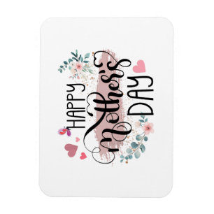 Happy Mother's Day 2025 Cute Floral for Women Mum  Magnet