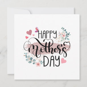Happy Mother's Day 2025 Cute Floral for Women Mum Save The Date