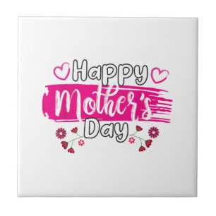 Happy Mother's Day 2025 Tshirt for Women Mum Grand Ceramic Tile