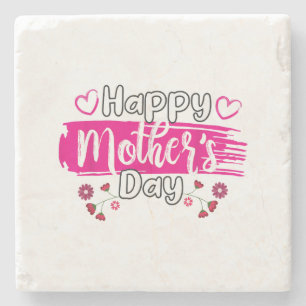 Happy Mother's Day 2025 Tshirt for Women Mum Grand Stone Coaster